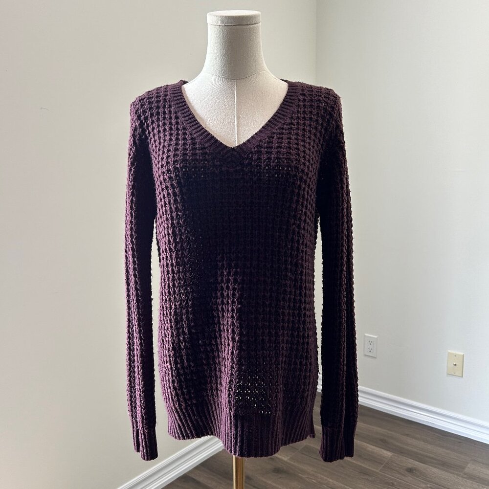 Ardene Purple Chunky Knit Sweater, Size Medium, Good Used Condition